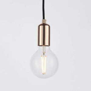 Lampa wisząca Endon Studio miedziano-czarna 6xE27 LED stalowa small 1