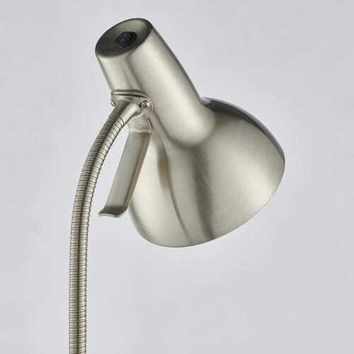 Sprawdź Lampa podłogowa do czytania Endon Amalfi 76606 nikiel satynowy GU10 161 cm