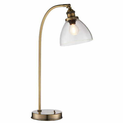 Sprawdź Lampa stojąca Endon Hansen mosiężna szklana klasyczna 53,3 cm