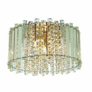Lampa sufitowa Endon Hanna chrom transparentna 4xG9 kryształowa 36 cm small 3