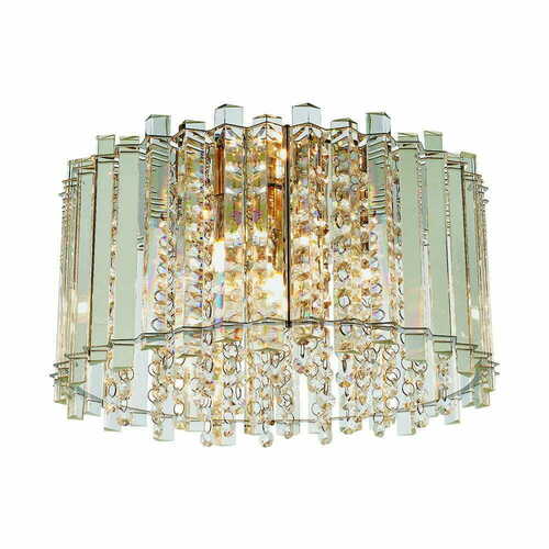 Sprawdź Lampa sufitowa Endon Hanna chrom transparentna 4xG9 kryształowa 36 cm