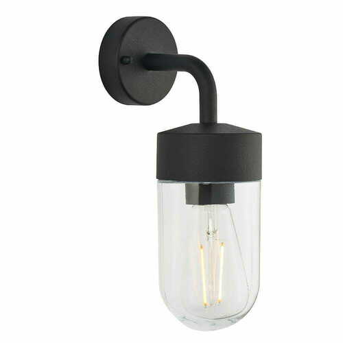 Sprawdź Kinkiet Endon North czarny szkło IP44 E27 1x40W
