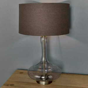 Lampa stołowa Caia Endon brązowa ze szkła i tkaniny 62 cm 79835 small 4