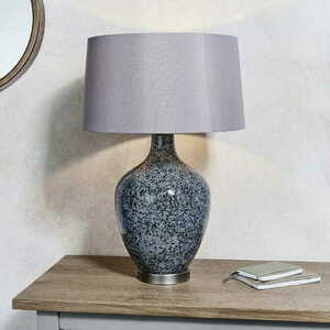 Lampa stojąca Endon Ilsa szara nikiel tkanina E27 59 cm small 3
