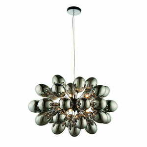 Lampa wisząca Endon Infinity czarna stalowa glamour 8-punktowa LED G9 small 2