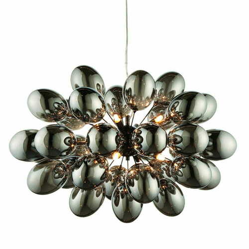 Sprawdź Lampa wisząca Endon Infinity czarna stalowa glamour 8-punktowa LED G9