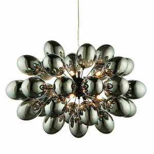 Lampa wisząca Endon Infinity czarna stalowa glamour 8-punktowa LED G9 small 0