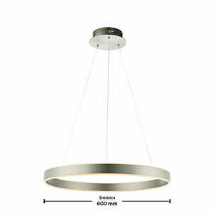 Lampa wisząca Endon srebrna LED 60 cm 42W regulowana LED 5244 lm small 3