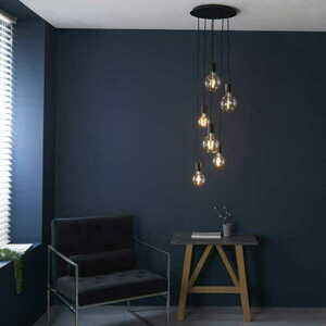 Lampa wisząca Studio Endon czarna stal 6xE27 34 cm 81535 small 1