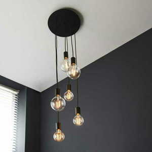 Lampa wisząca Studio Endon czarna stal 6xE27 34 cm 81535 small 5