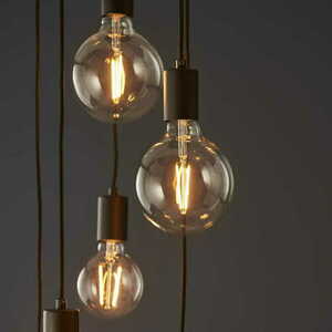 Lampa wisząca Studio Endon czarna stal 6xE27 34 cm 81535 small 6