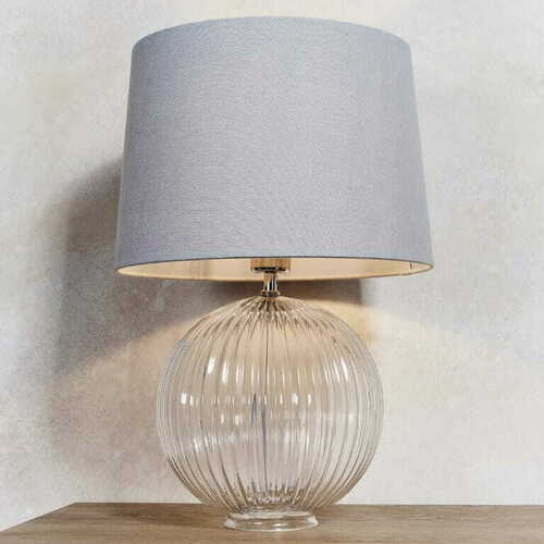 Sprawdź Lampa stojąca Endon Jemma srebrna szkło stal 34 cm