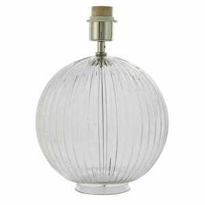 Lampa stojąca Endon Jemma srebrna szkło stal 34 cm small 0
