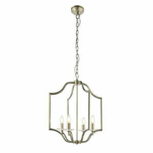 Lampa wisząca Endon Lainey mosiężna kryształowa 4xE14 48 cm small 0