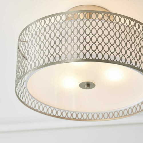 Sprawdź Lampa sufitowa Endon Cordero srebrna 3-punktowa LED E27 43 cm