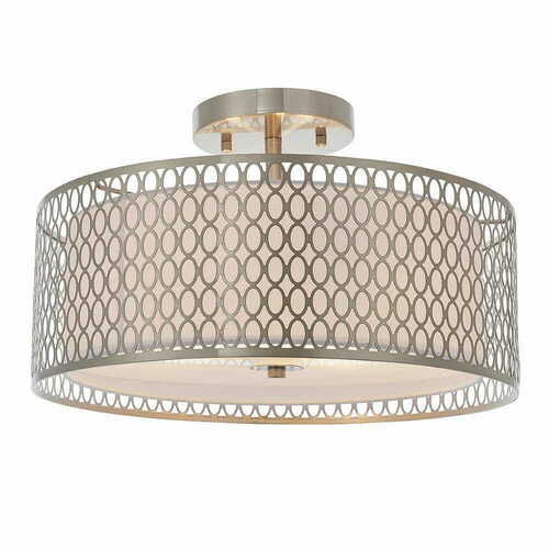 Sprawdź Lampa sufitowa Endon Cordero srebrna 3-punktowa LED E27 43 cm