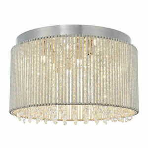 Lampa sufitowa Endon Galina chrom kryształ 10xG9 41 cm small 0