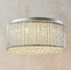 Lampa wisząca Endon Galina chrom kryształ 12xG9 51 cm small 2