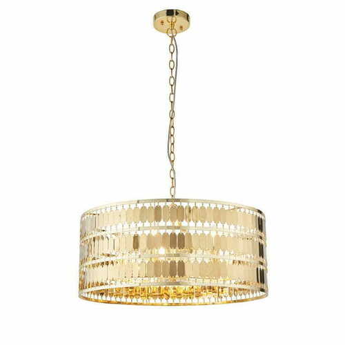 Sprawdź Lampa wisząca Endon Eldora złota 5xE14 56 cm glamour