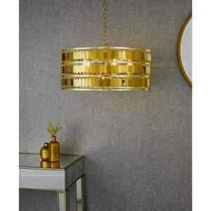 Lampa wisząca Endon Eldora złota 5xE14 56 cm glamour small 3