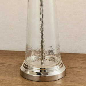 Lampa stołowa Endon Winslet 90545, szkło i nikiel, abażur morski, E27, 61 cm small 5