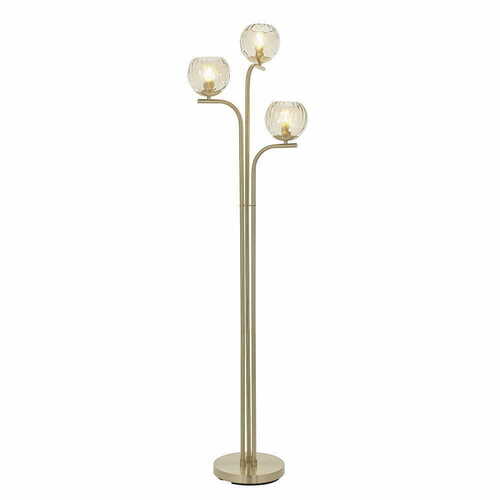 Sprawdź Lampa podłogowa Endon Dimple mosiężna 3xE14 162 cm