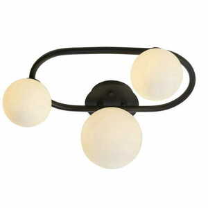 Lampa sufitowa Endon Pulsa czarna 3-punktowa IP44 G9 LED dł. 17,5-25,2 cm small 0