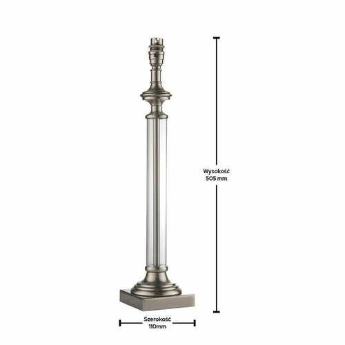 Sprawdź Lampa stojąca Endon Avebury chrom nikiel szkło 51,5 cm