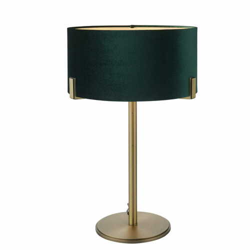 Sprawdź Lampa stojąca Endon Hayfield zielony mosiądz 59 cm E27