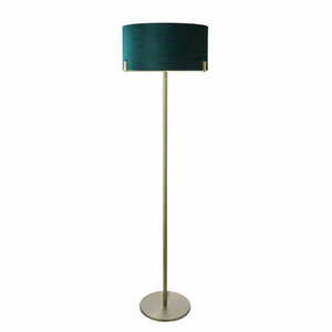 Lampa podłogowa Endon Hayfield zielona mosiężna tkanina E27 172,5 cm small 7