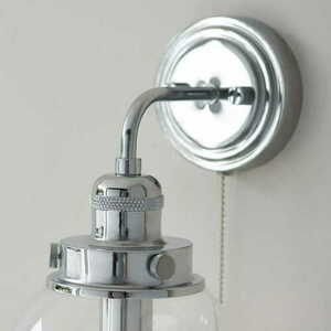 Kinkiet Endon Cheswick chrom szklany IP44 E14 small 4