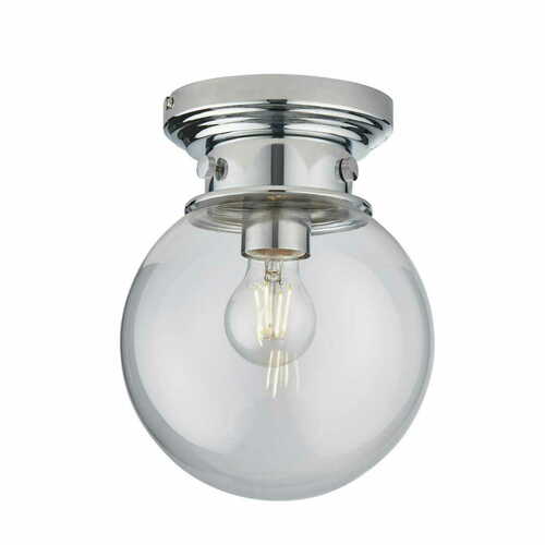 Sprawdź Plafon Endon Cheswick Chrom Szkło IP44 E27 LED dimmable