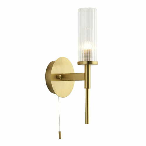 Sprawdź Kinkiet Endon Talo mosiężny IP44 szkło stal LED G9 1x3W