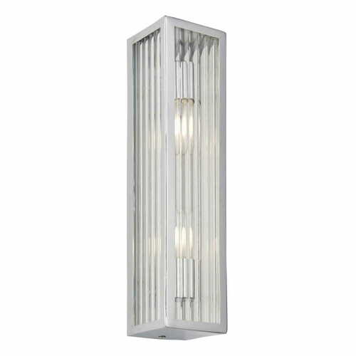 Sprawdź Kinkiet Endon Newham chrom szkło IP44 2xG9 LED dimmable