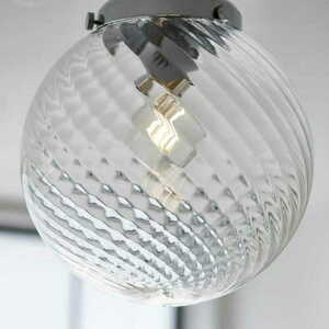 Plafon Endon Milston chrom transparentny IP44 E27 24 cm LED dimmable small 4