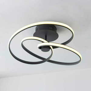 Plafon LED Endon Dune 97633 czarny 53,5 cm 42W 3000K ściemnialny small 1