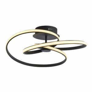 Plafon LED Endon Dune 97633 czarny 53,5 cm 42W 3000K ściemnialny small 0