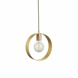 Lampa wisząca Endon Hoop mosiężna stalowa E27 LED 1-pkt 97664 small 0