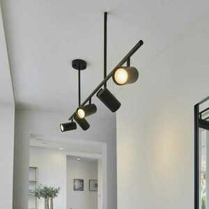 Plafon sufitowy Endon Rez czarny 5xGU10 LED ściemnialny stalowy small 2