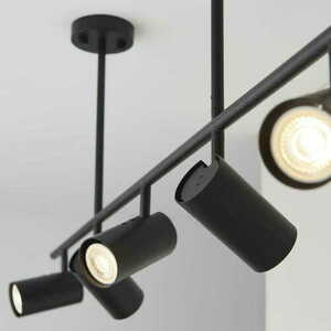 Plafon sufitowy Endon Rez czarny 5xGU10 LED ściemnialny stalowy small 3