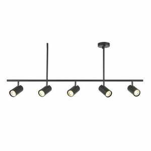 Plafon sufitowy Endon Rez czarny 5xGU10 LED ściemnialny stalowy small 0