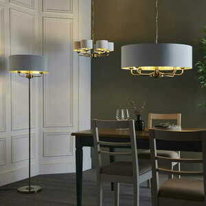 Lampa wisząca Endon Highclere 98938 mosiądz/vintage white 8xE14 70 cm small 3