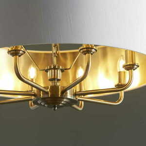 Lampa wisząca Endon Highclere 98938 mosiądz/vintage white 8xE14 70 cm small 5