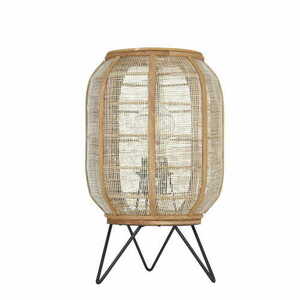 Lampa stołowa Endon Zaire 101686 czarna z naturalnym lnem E27 small 7