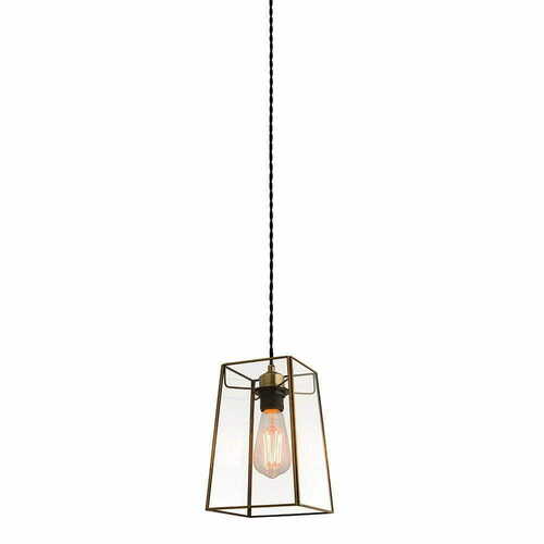Sprawdź Klosz Endon Beaumont mosiężny szkło stal vintage 15,5 cm