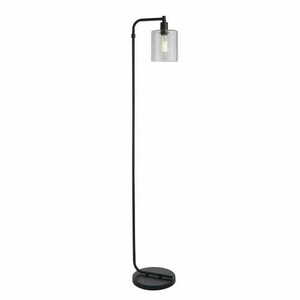 Lampa podłogowa Endon Toledo czarna stal szkło 152 cm small 0