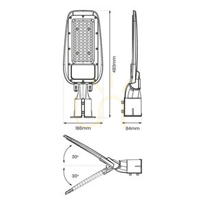 Lampa Uliczna Alley 100 W 4000 K 230 V IP65 small 7