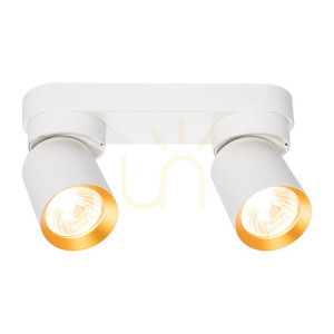 Lampa Sufitowa Andy 2x Gu10 Biały + Złoty small 1