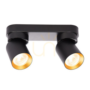 Lampa Sufitowa Andy 2x Gu10 Czarny + Złoty small 1