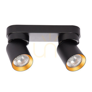 Lampa Sufitowa Andy 2x Gu10 Czarny + Złoty small 0